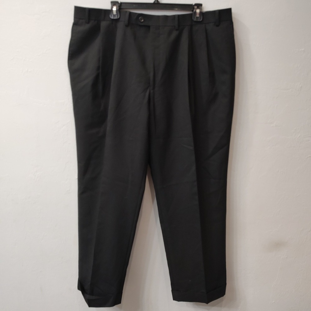 VTG Lauren Ralph Lauren Pants Men Sz 42x30 Wool Total Comfort Pleated Cuffed Hem